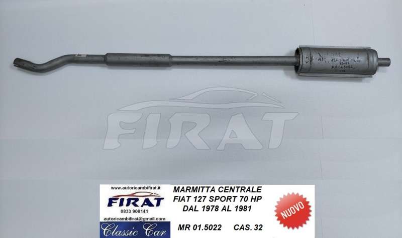 MARMITTA FIAT 127 1050 SPORT 70HP CENTRALE (01.5022)